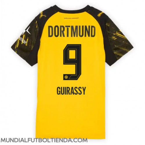 Camiseta Borussia Dortmund Serhou Guirassy #9 Primera Equipación Replica 2025-26 para mujer mangas cortas